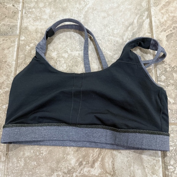 Lululemon Athletica Energy Bra Athletic Athleisure Heathered Charcoal Size 6 - Picture 7 of 8